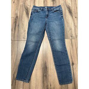 Old Navy Womens Skinny Mid-Rise Blue Jeans Size 8